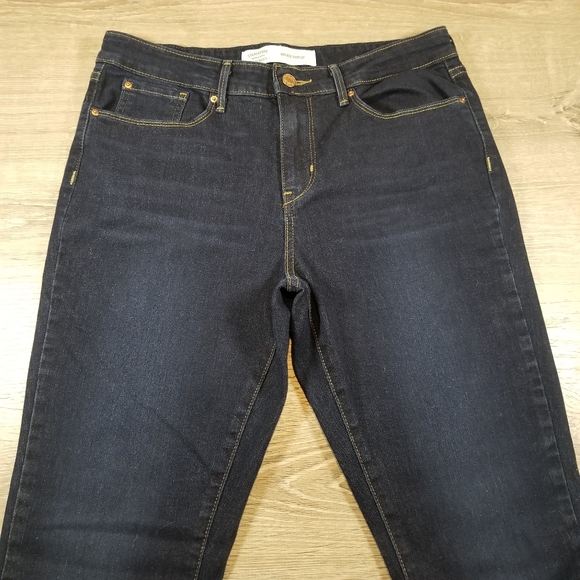 Levi Strauss Signature Mid Rise Boot Cut Blue Denim Jeans Womens Size 12S 31x30 - Picture 2 of 8